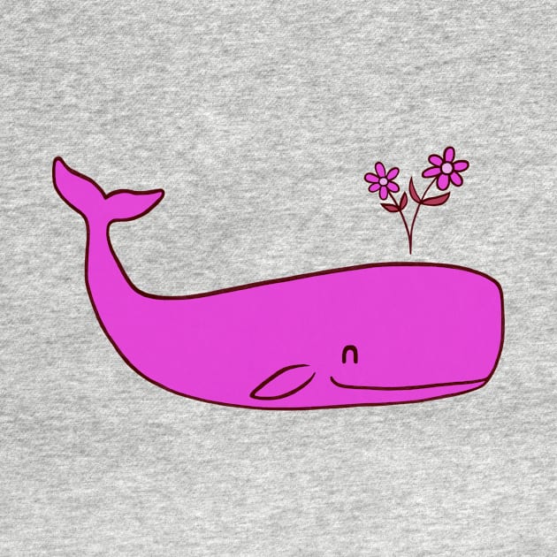 Peace Whale pink by Terry Fan